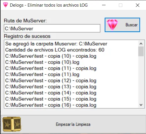 Delogs – Elimina todos los archivos LOG